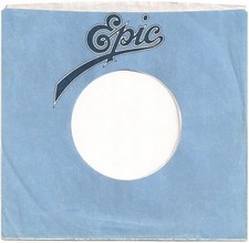 Company Sleeve 45 EPIC - Blue w/ Dark Blue Text 1984-1996