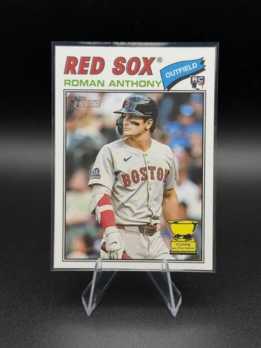 2026 Topps Heritage Red Sox Roman Anthony Base Rookie Card #86 RC