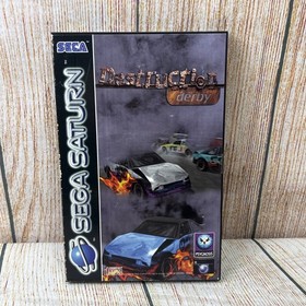 Destruction Derby Sega Saturn Complete With Manual (PAL)
