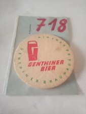 1 Stück DDR Bierdeckel, VEB Genthinger Bräuhaus ( 1 ) , Sammlung Nr. 718