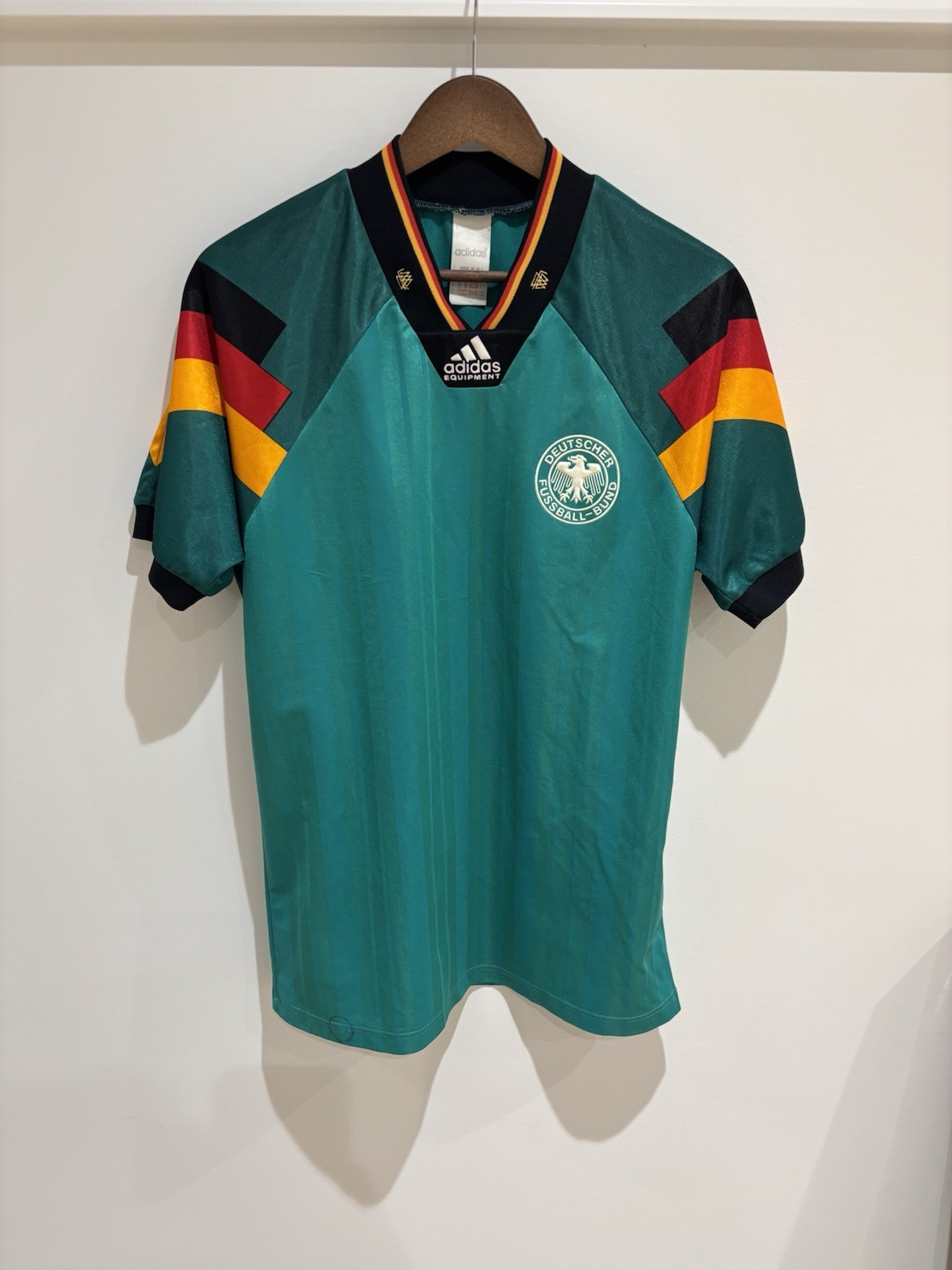 Germany Euro 1992 Away Jersey | Vintage Soccer L Authentic Rare Green