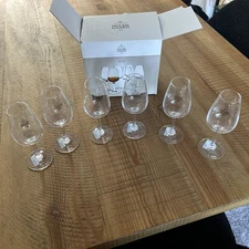 Box of 6 Holmegaard  1825 Bouquet 6 Pack 24 CL Wine Glasses New w/ Box Stamped