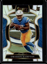 2025 Panini Select Omarion Hampton Concourse RC Silver Prizm Rookie #2 Chargers