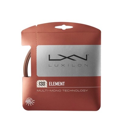 Luxilon Element 130 Tennis String - Set, Bronze 1.30mm, 