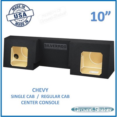Regular Cab / Single Cab 10'' Sub Box Subwoofer Enclosure For Kicker Solo Baric