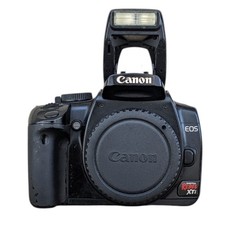 Canon EOS Rebel XTI Black DSLR Camera Body Only Tested Works No Charger