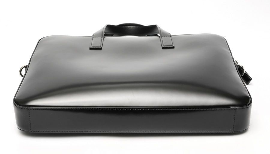 Prada 2VE368 Leather Black Business Briefcase Laptop Bag Used From Japan thumbnail 4