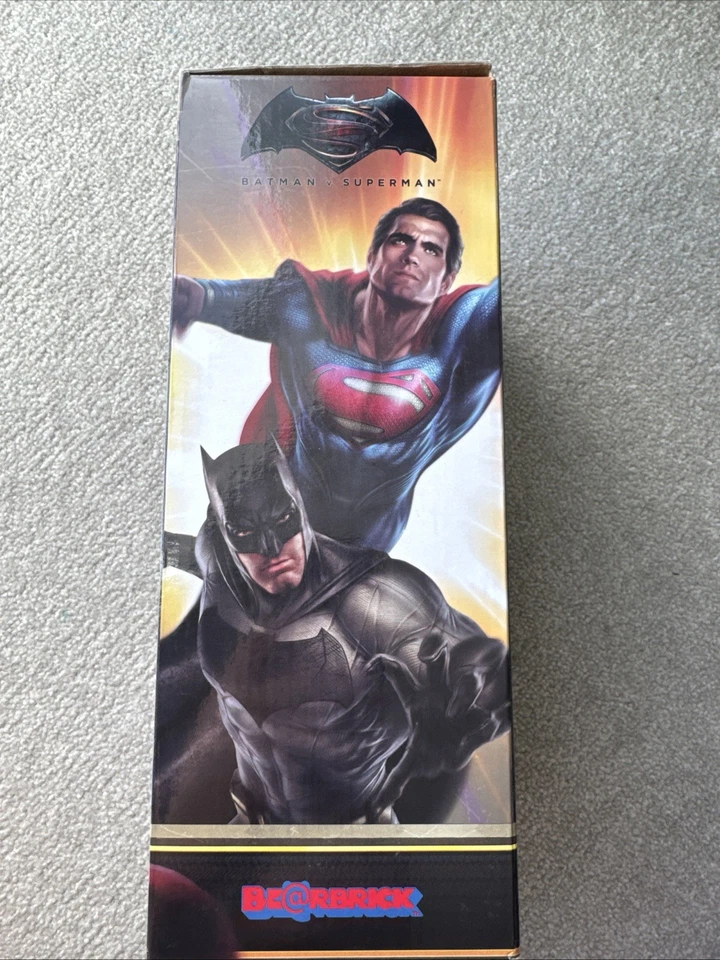 Medicom Bearbrick Superman 400% 28cm from batman superman movie - Image 4 of 4