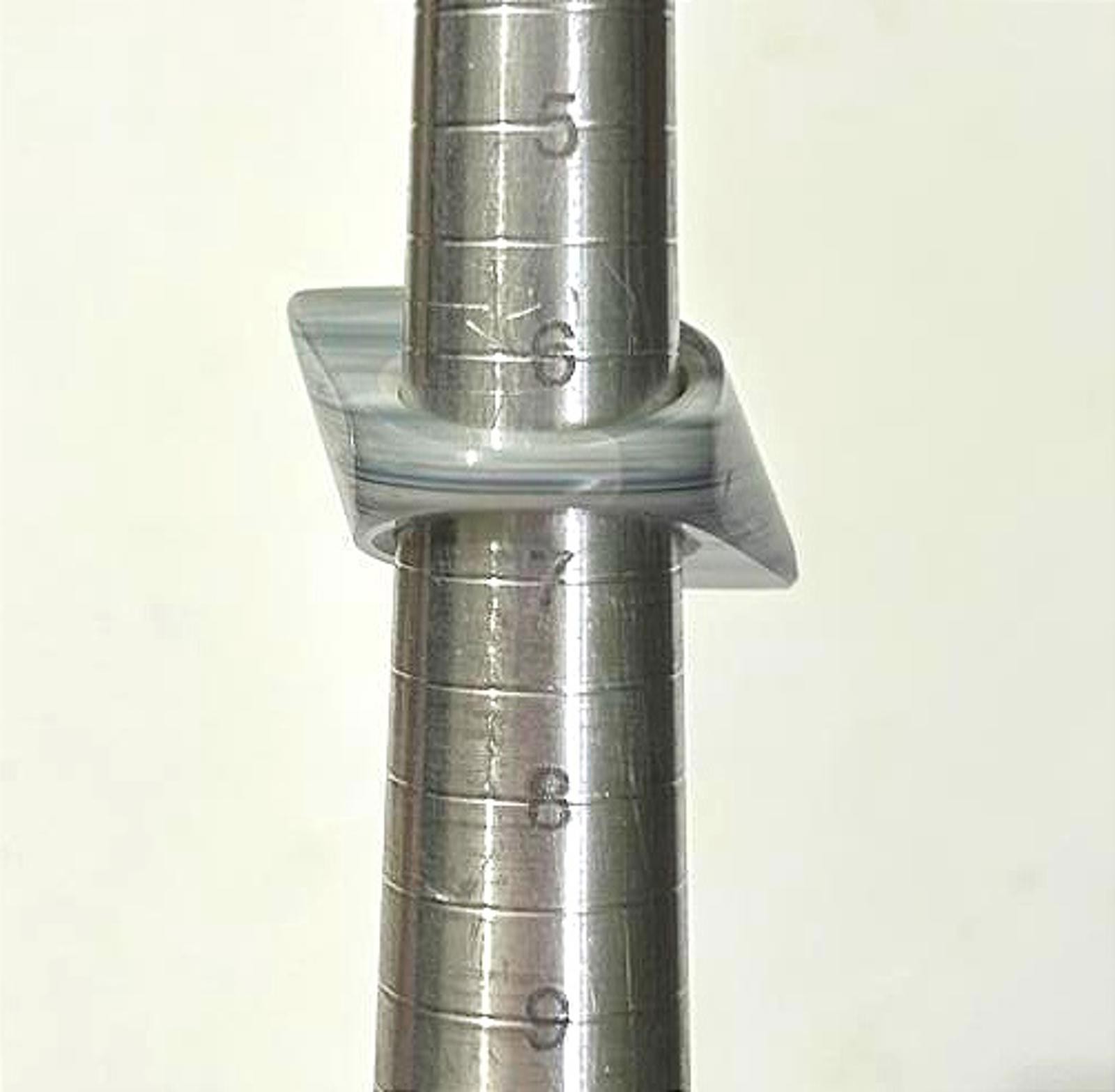 Geometric Resin Statement Ring Gray Marble Open C… - image 6