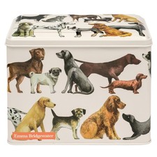 Emma Bridgewater Dogs Storage Tin Rectangular Hinged Metal Caddy 19cm x 15cm
