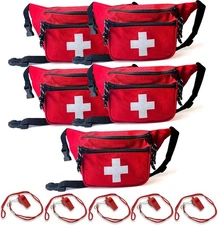 ASA TECHMED 5 Pack Lifeguard Fanny With Whistle Lanyard - Baywatch... 