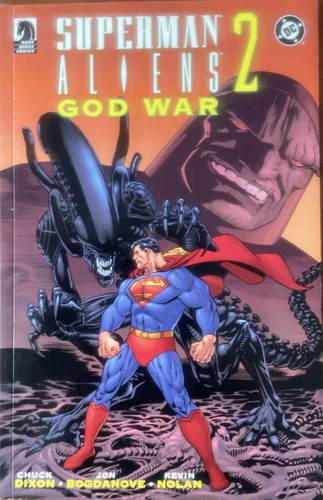 Superman/Aliens 2: God War (2003) TPB - VINTAGE 1st Print DC/Dark Horse - VF