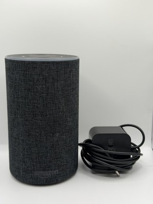 Amazon Echo 2nd Gen Smart Bluetooth Wifi Alexa Speaker Heather Tested Works