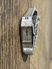 Seiko Ladies Petite Watch Silver Tone Tank (Untested)