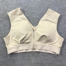 Tommie Copper Sports Bra Womens 3XL Zip Front Shoulder Support Copper Znergy