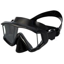 Promate Panoramic 3-Window Scuba Dive Purge Mask Snorkeling Goggles Wide-View