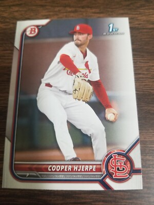COOPER HJERPE 2022 1st BOWMAN DRAFT CARD #BD-95 CARDINALS (FIRST ROOKIE BASE)