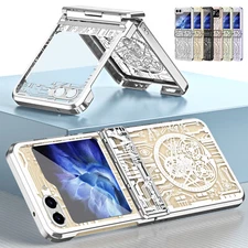 For Samsung Galaxy Z Flip 5 4 3 5G Shockproof Hinge Protection Plating Case