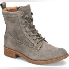 Sofft Baxter waterproof suede ankle boots gray size 6