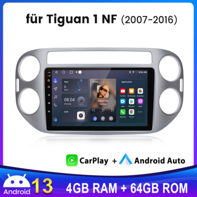 4+64G Android Autoradio Carplay GPS Nav SWC DAB FM BT Für VW Tiguan 5N 2007-2016