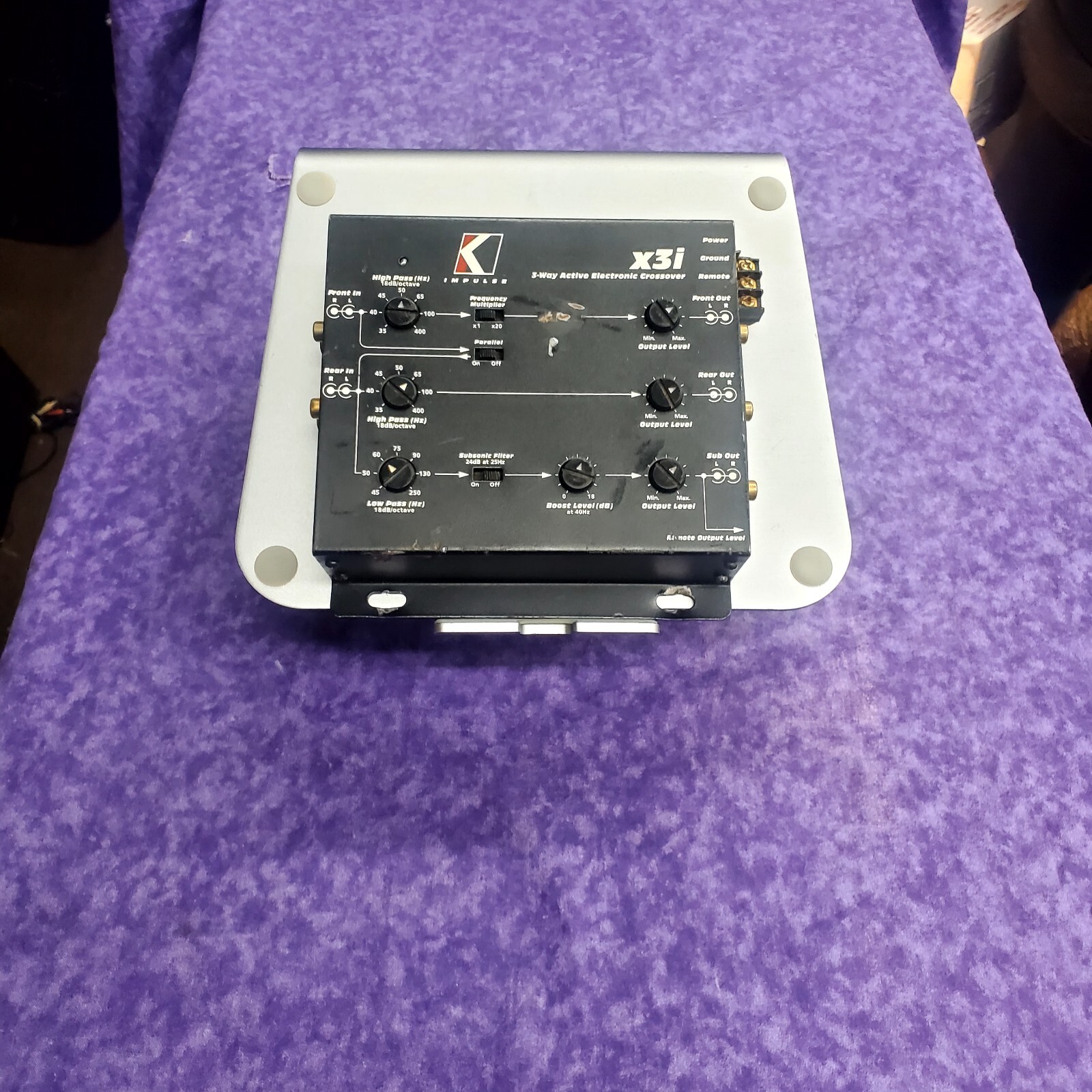 💥GOOD💥Old School KICKER X3i 3-WAY ELECTRONIC CROSSOVER Made In USA 💥TESTED💥