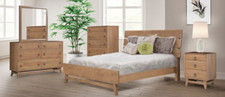 Mid Century Modern Solid Wood Bedroom Set Amish