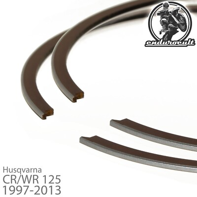 2x Kolbenringe für Husqvarna CR/WR/WRE/SM/SMS 125 1997-2013 (Kolben,Piston,Ring)