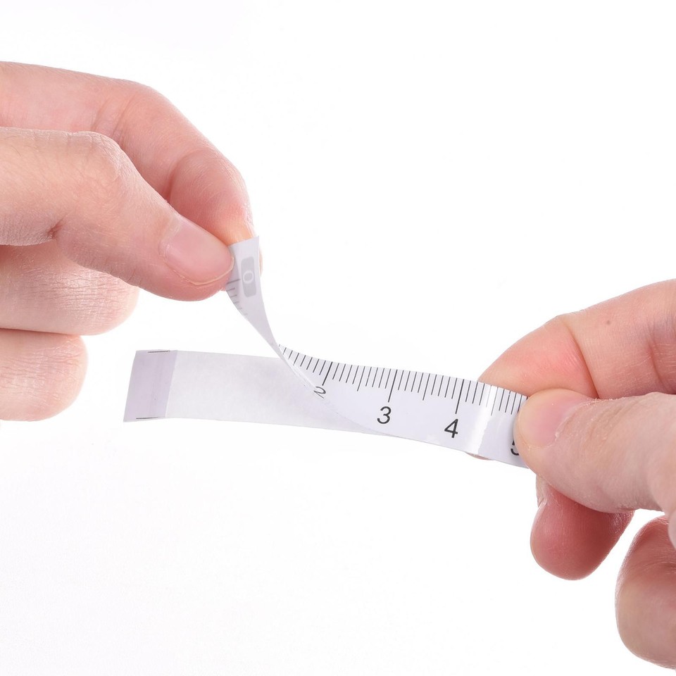 Adhesive Backed Tape Measure 200cm Left to Right Tapes Workbench Ruler