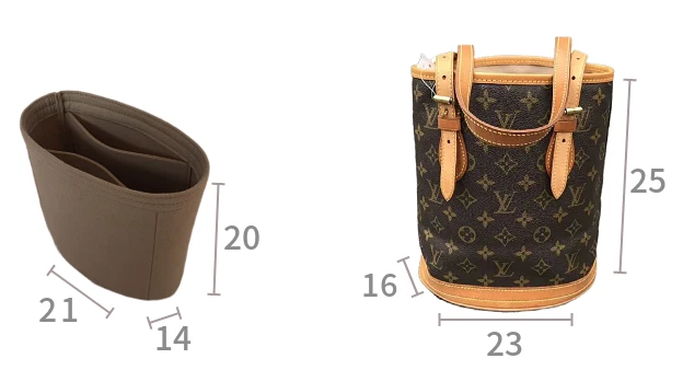 louis vuitton bucket bag organizer insert