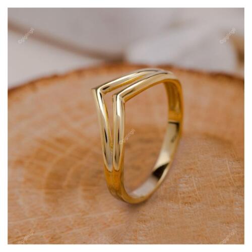 Band Ring Size  18k Solid Yellow Gold Handmade Indian Jewelry - Picture 1 of 6
