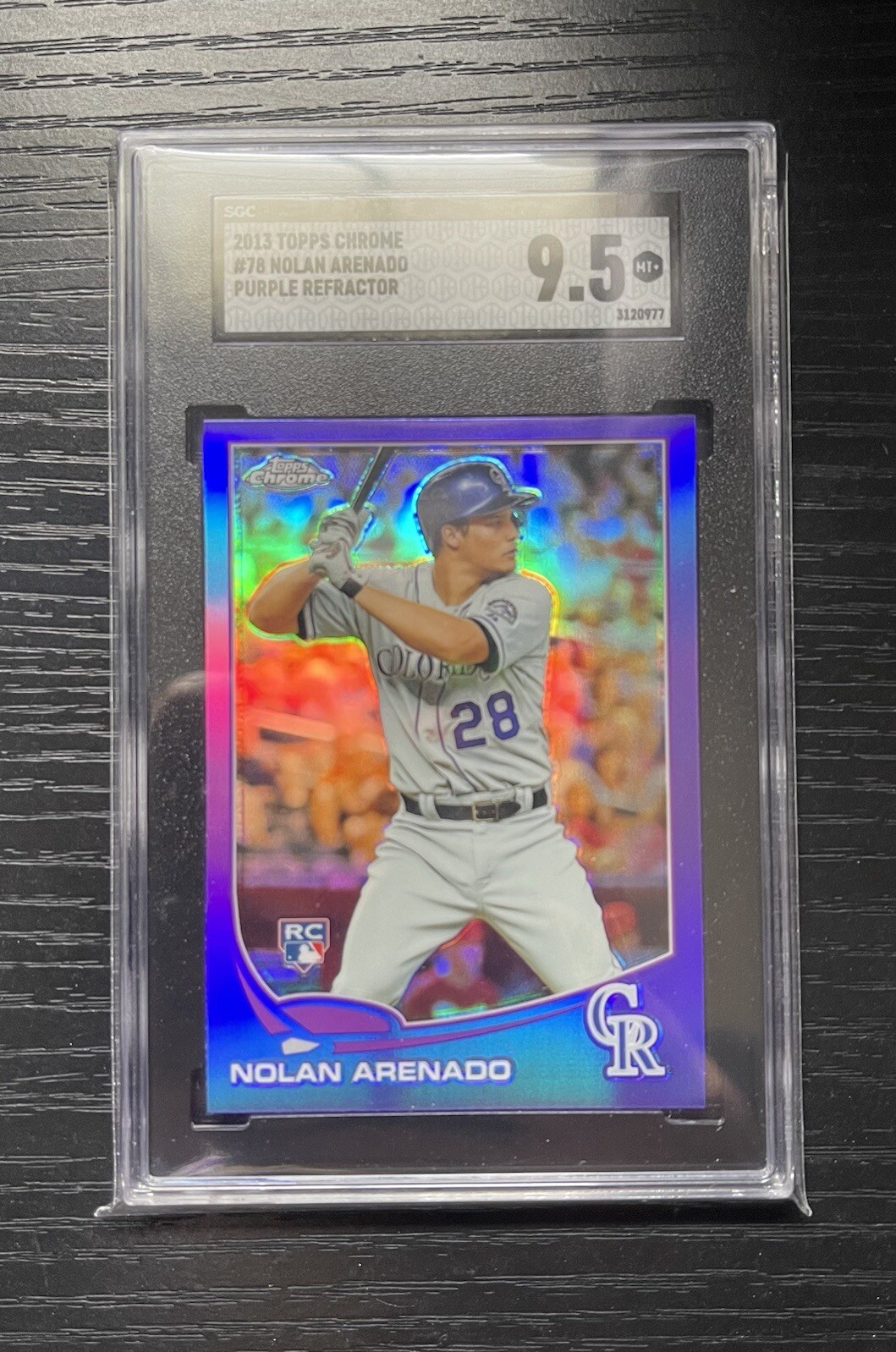 2013 Topps Chrome Nolan Arenado PURPLE REFRACTOR Rookie RC  #78 SGC 9.5