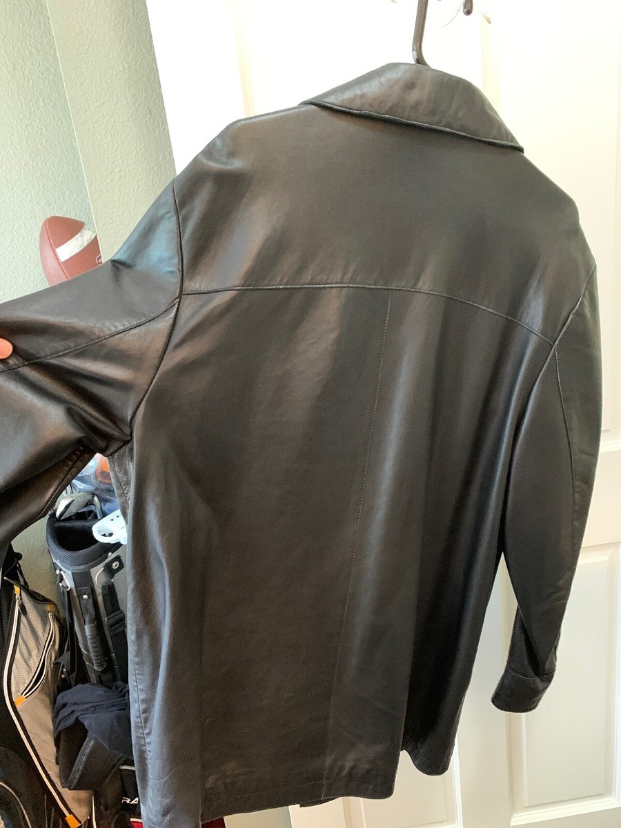 KENNETH COLE REACTION Mens Leather Lamb Focus Jacket XL Pristine