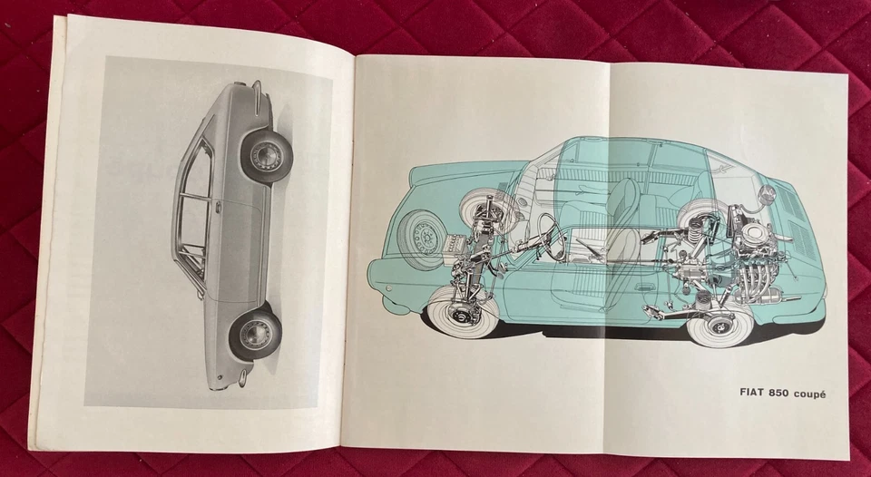 FIAT 850 COUPÈ Libretto Uso e Manutenzione 1965 - Immagine 3 di 4