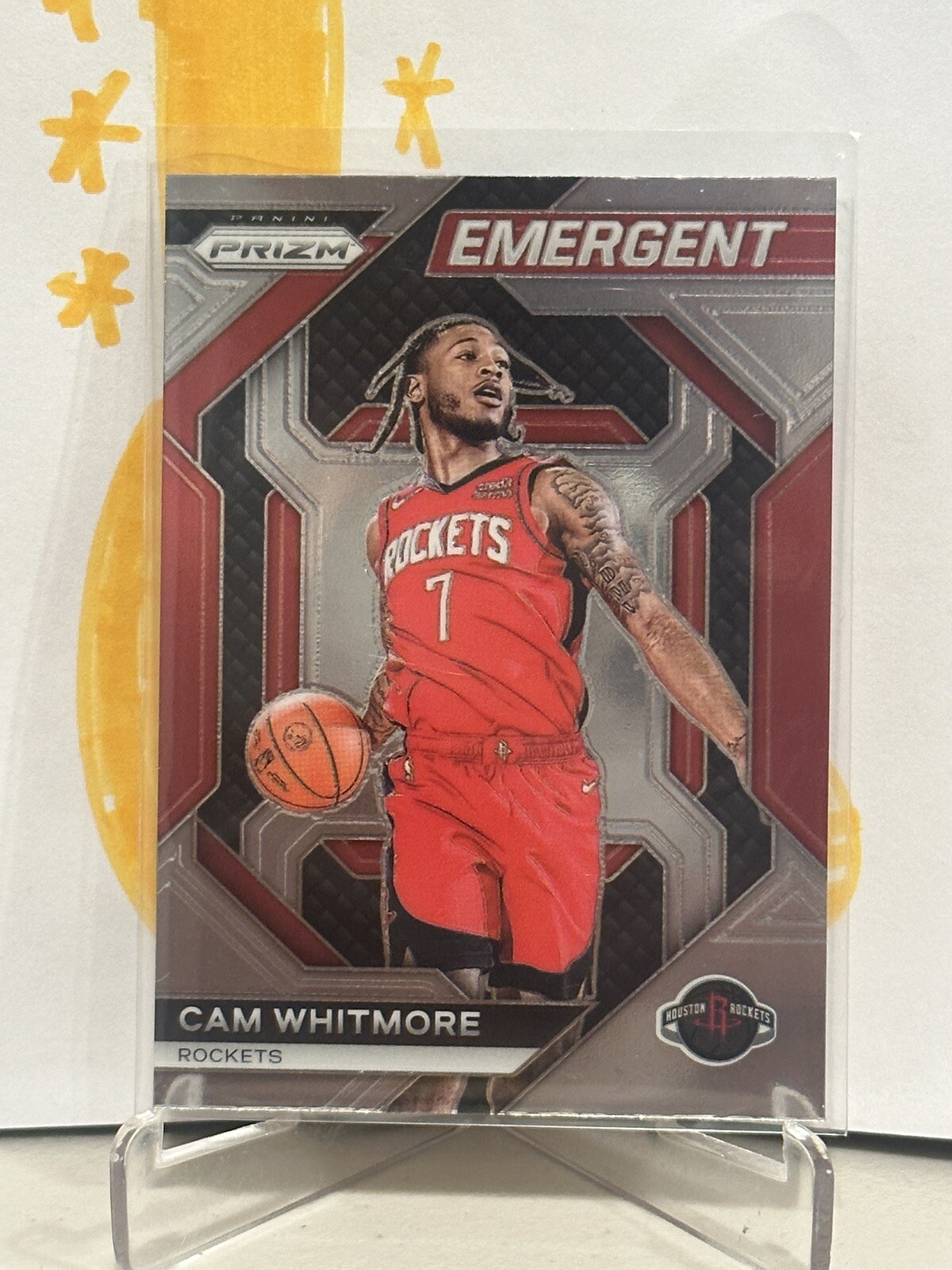 2023-24 Panini Prizm Emergent #27 Cam Whitmore RC - Houston Rockets