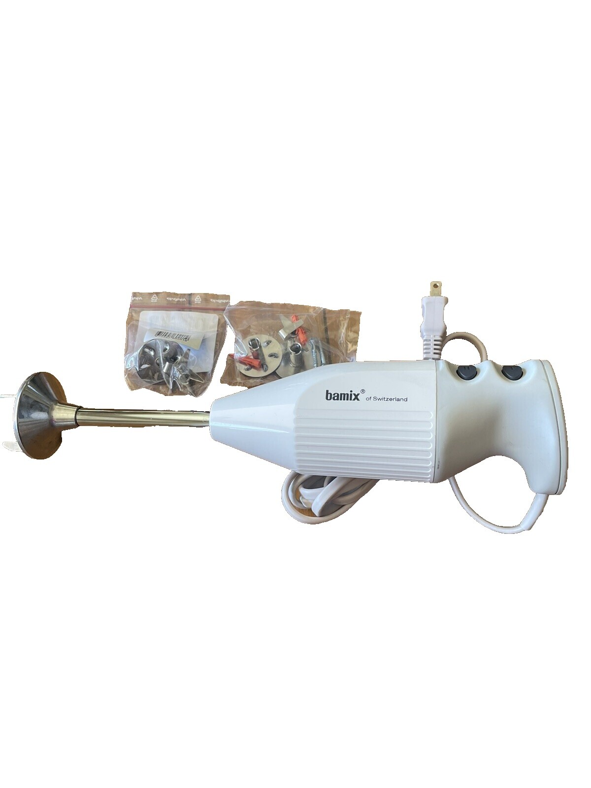 (美品) バーミックス bamix ブレンダー ホワイト　M200 bamix M200 ベーシックセット WHITE 【公式通販】