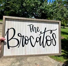 Custom Last Name Sign