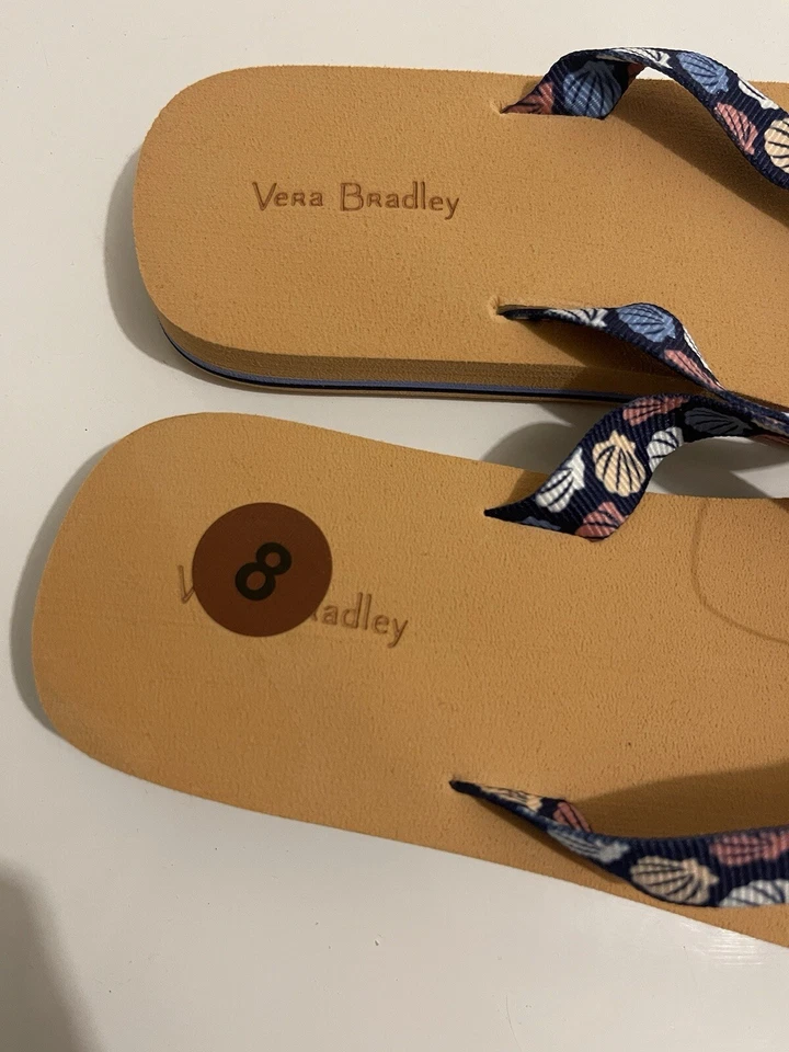Chanclas Vera Bradley para mujer talla mediana 7-8 TOTALMENTE NUEVAS Foto 2 de 4