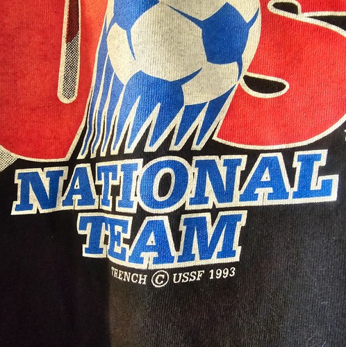Vintage 1993 US National Soccer Team Trench Tshirt Sz XL - Picture 4 of 7