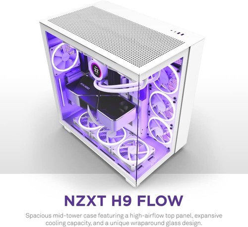 H9 Flow ATX Mid-Tower Case – Dual-Chamber, 10 Fan Capacity & Extreme Cooling - Picture 4 of 9