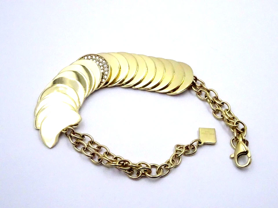 Pierre Cardin Damen Armband Edelstahl vergoldet 20 cm Zirkonia Luxus Trendig - Bild 3 von 4