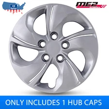 15" 1pc Wheel Cover Full Rim Snap On Hubcap For 2013-2015 Honda Civic
