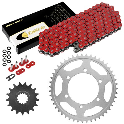 Red O-Ring Drive Chain & Sprockets Kit for Yamaha R1 YZF-R1 2009-2014