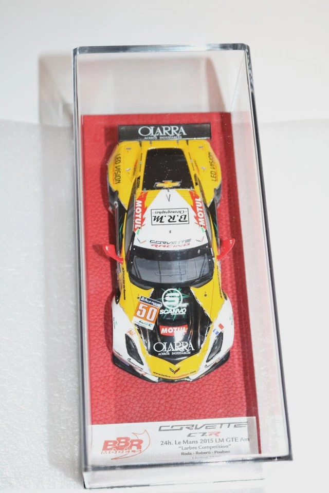 1/43 CORVETTE C7R #50 LE MANS 2015 LARBRE RODA RUBERTI POULSEN BBR PRESTIGE 1/43 Foto 3 de 4