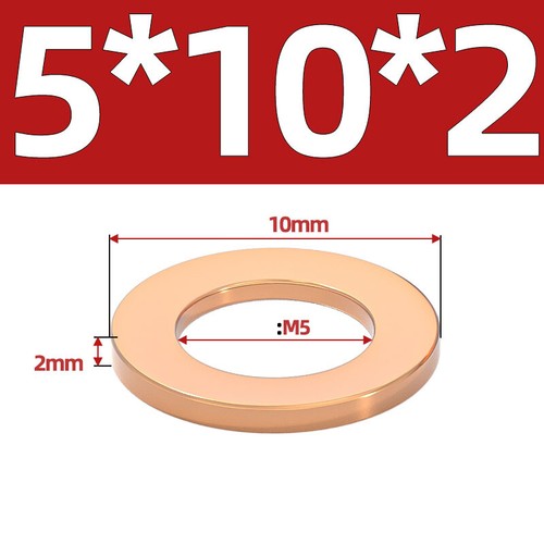 Metric Copper Sealing Washers Flat Gasket Rings Form A DIN 7603 A - M3 - M60 - Picture 29 of 135
