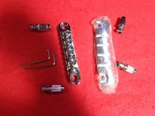 New WD 4 string bass bridge and stop tailpiece. Chrome finish