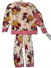 Girls' Trolls Poppy 2pc Pajama Set with Socks - White/Pink/ L