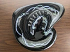 Vintage Royal Haeger Mid Century Modern Large Black Blue Green Ashtray Pottery
