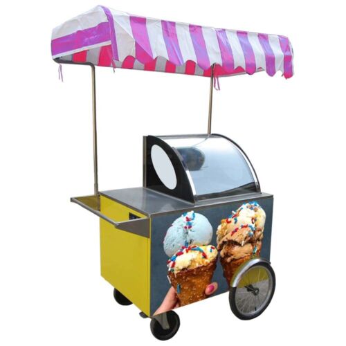 Kolice Gelato Hand Push cart/Food Trailer/Street Food Vending Tricycle - Picture 1 of 12