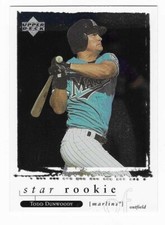 1998 Upper Deck Star Rookie Todd Dunwoody Florida Marlins Baseball Card #266 RC. rookie card picture