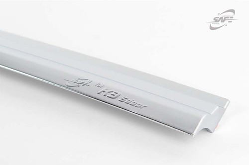 SAFE Chrome Weather Shields 4p with Dash Mat for 2013-2018 KIA Cerato 5dr Hatch - Picture 6 of 12